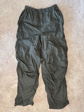 TNA Olive Cargo Jogger Pants - Dark Green